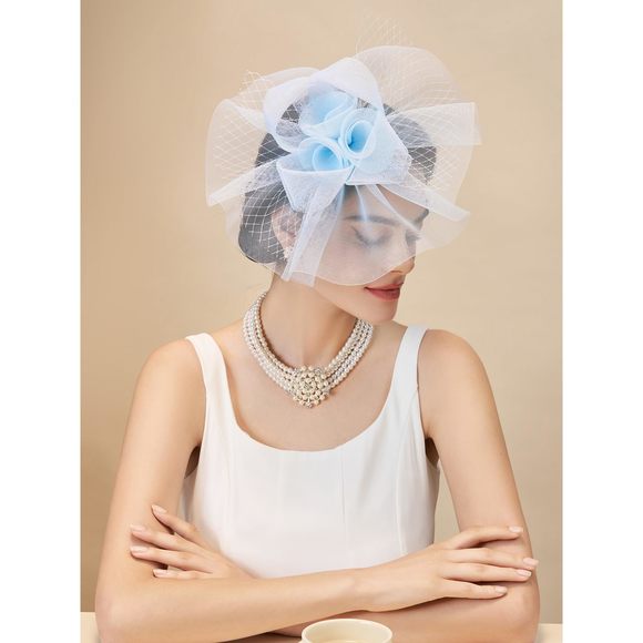 Flower Fascinators Tea Party Hats For Women, Formal Headwear For Kentucky😋 - Picture 2 of 9